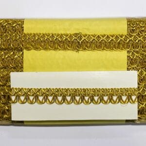 1241 Gallonband 22mm breed in Goud. 21 meter op kaart.